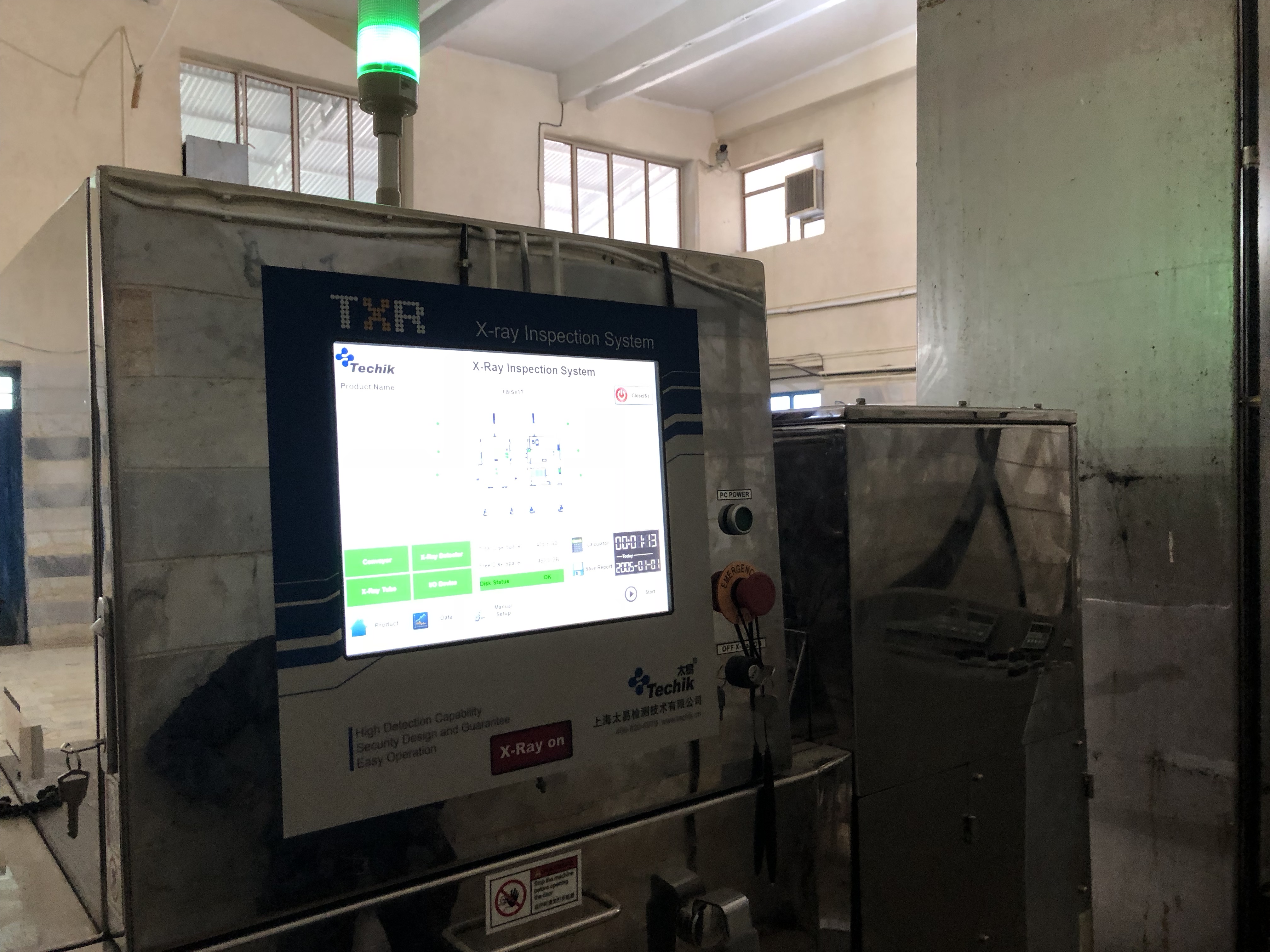 Uzbekistan raisins now being x ray sorted before packing by Sunniva